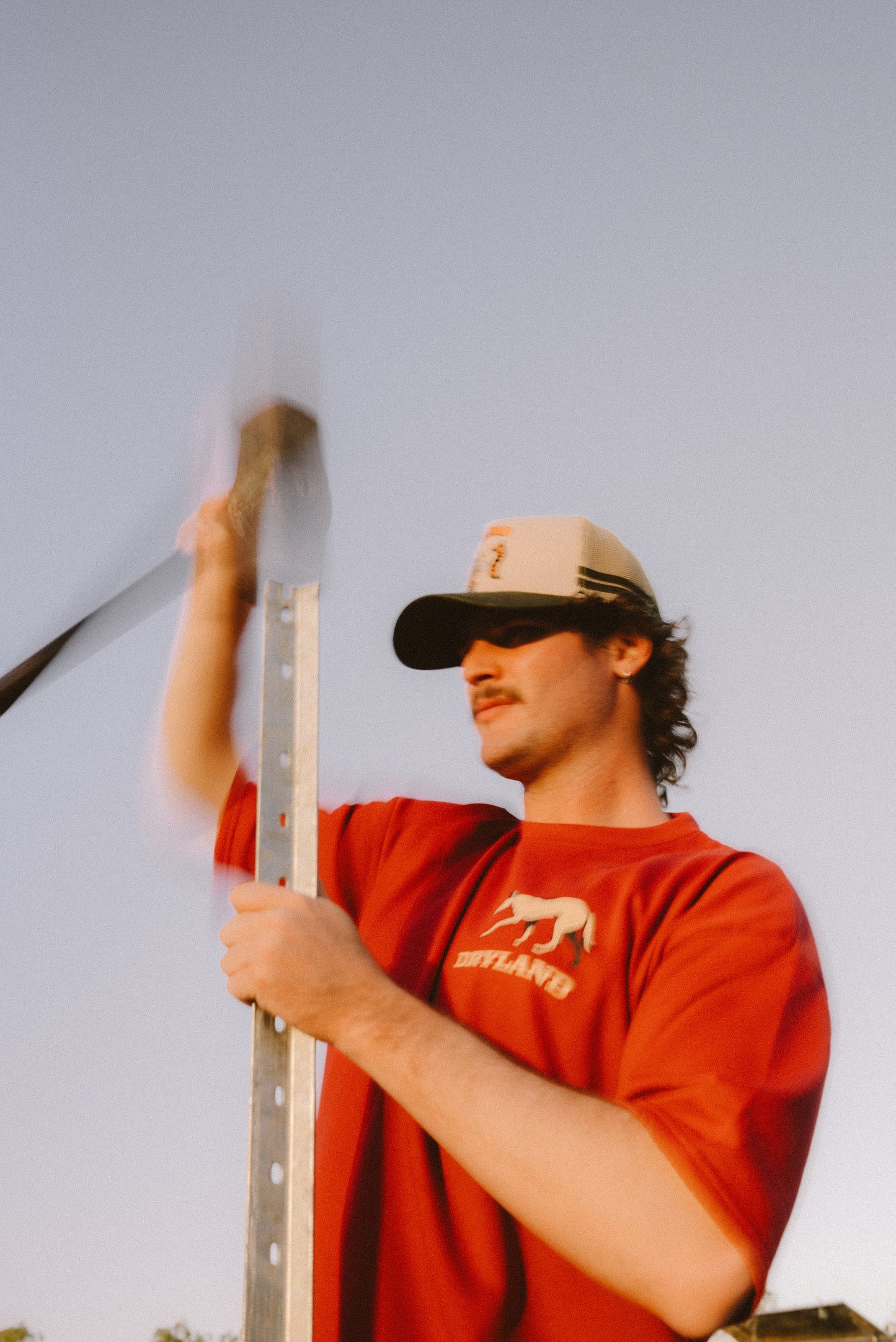 Dingo Den O/S Tee Maroon