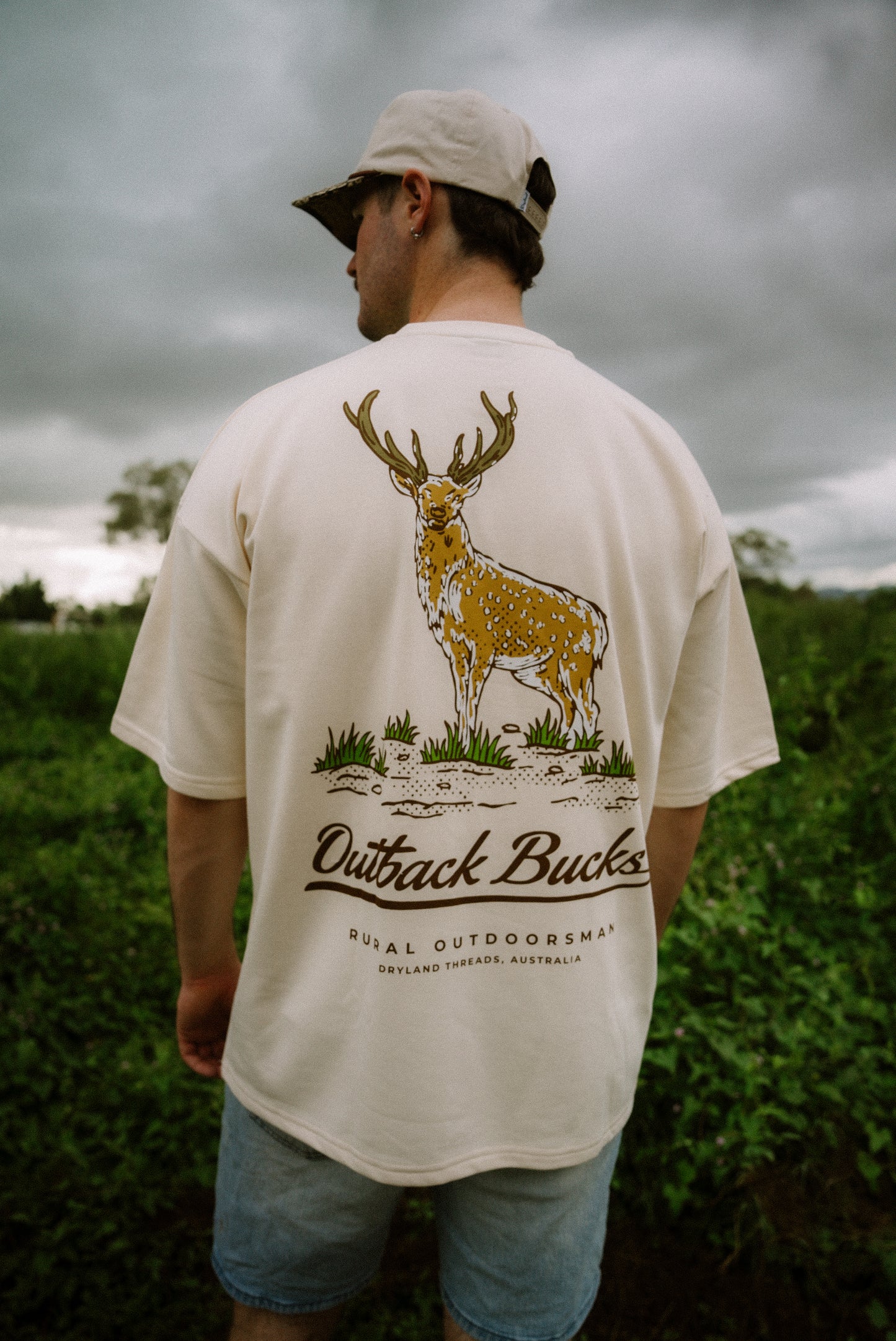 Outback Bucks O/S Tee Cream