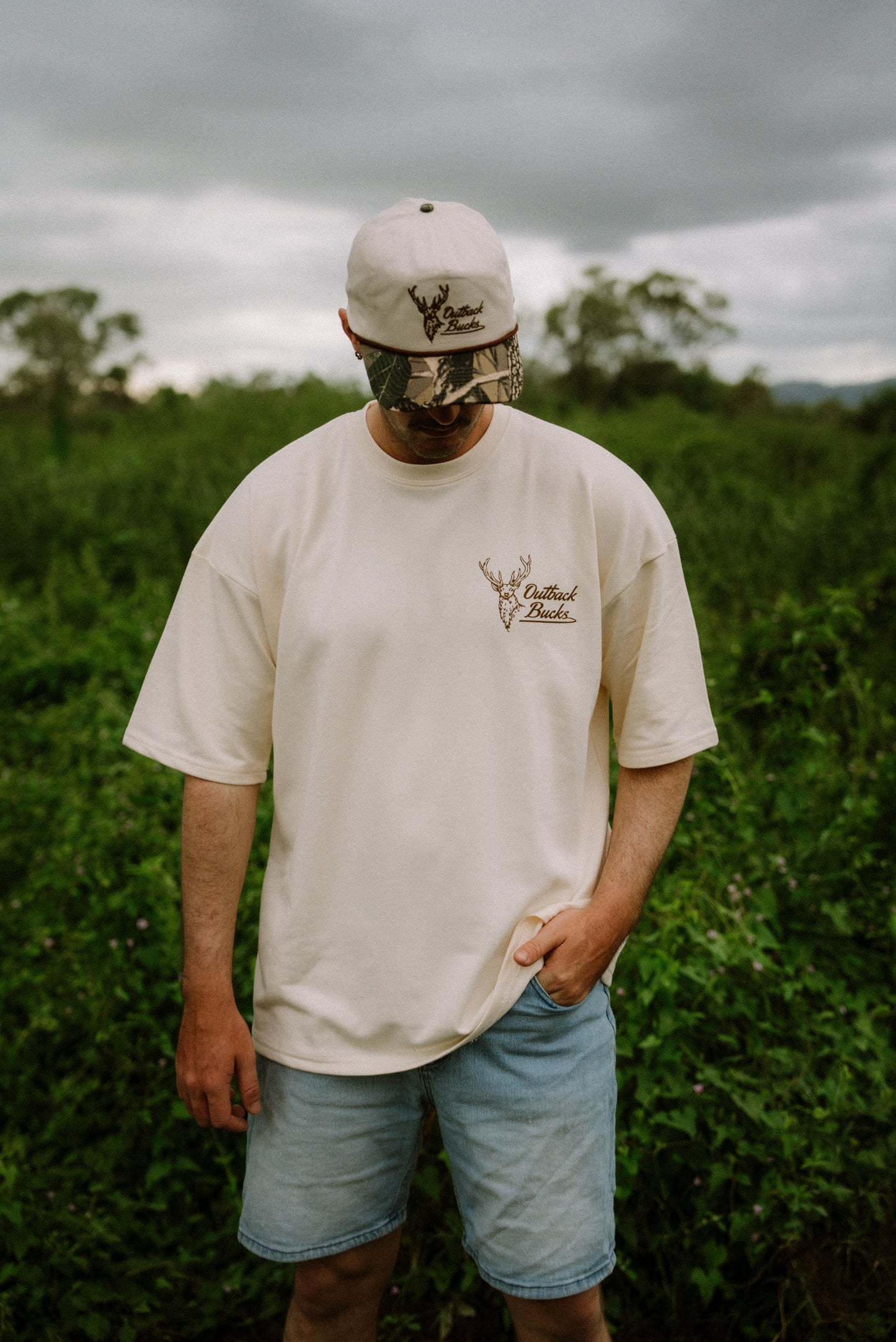 Outback Bucks O/S Tee Cream