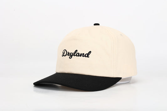 Embroidered Black/ White Snapback