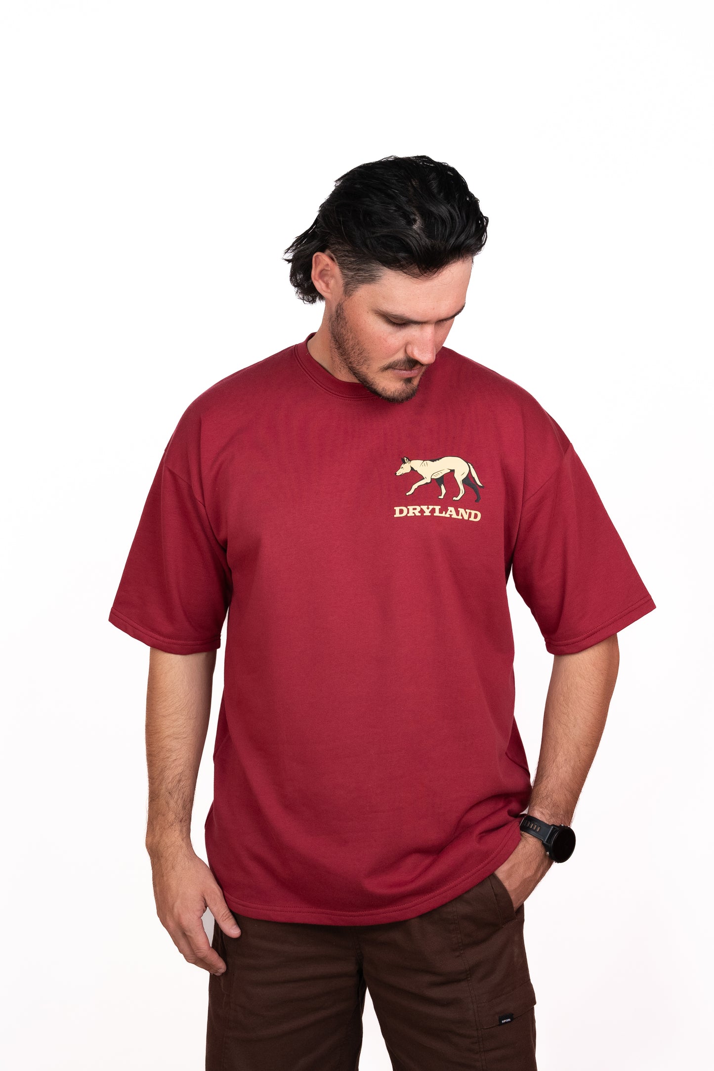 DINGO DEN O/S Tee Maroon