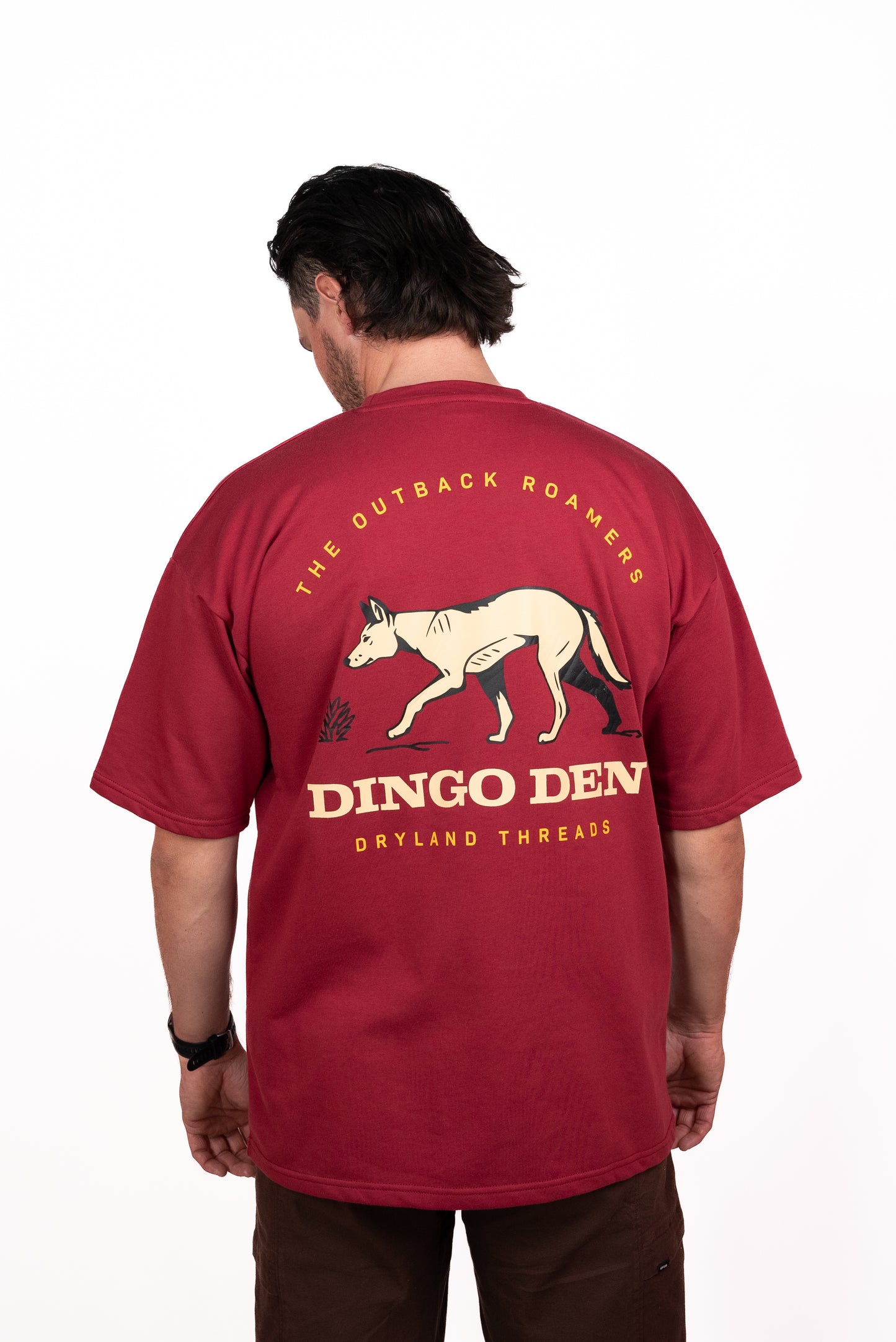 DINGO DEN O/S Tee Maroon