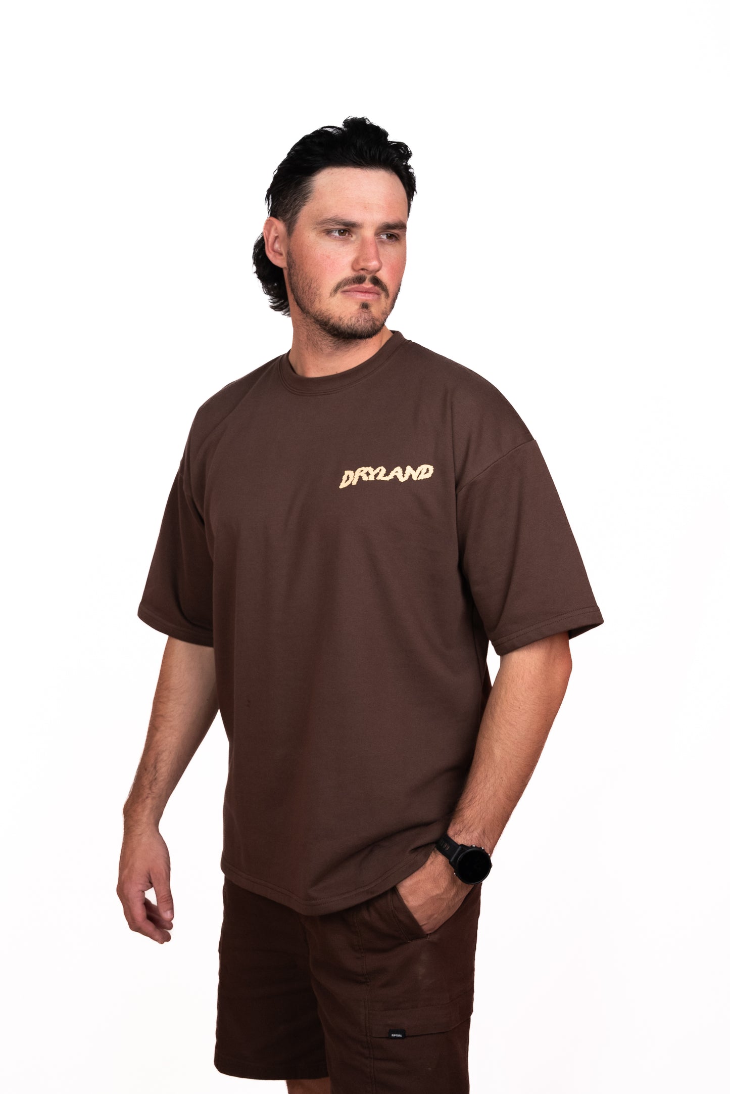 LOST COWBOY O/S Tee Brown