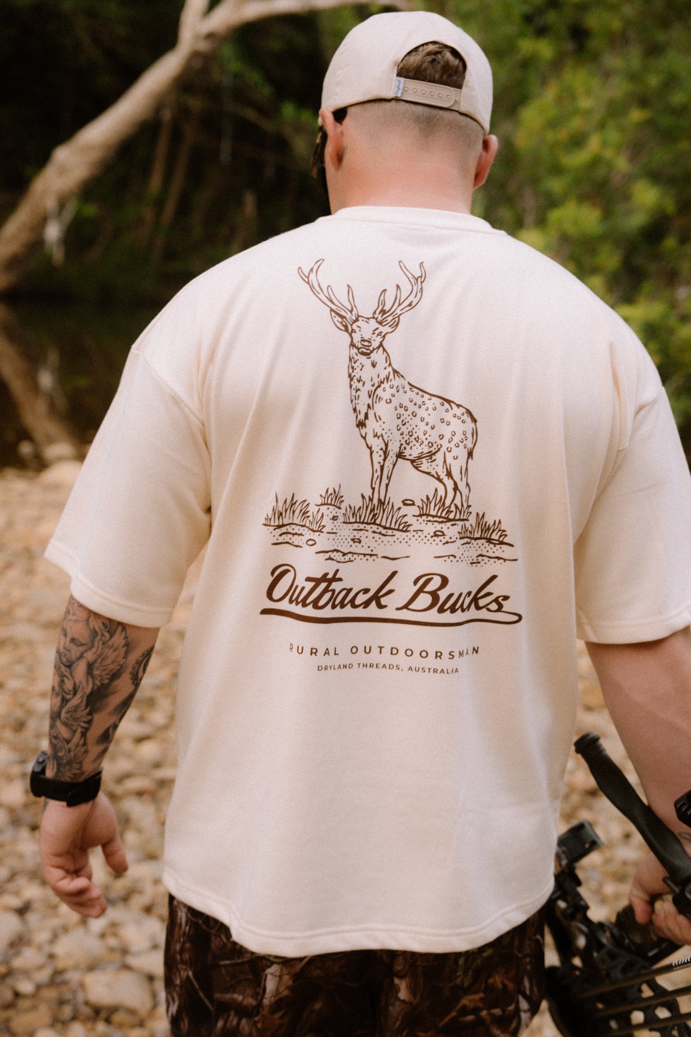 Outback Bucks O/S Tee Cream