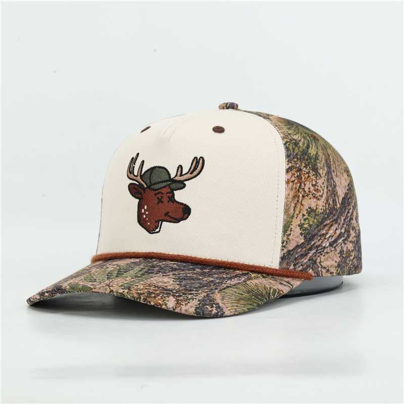 No Eye Deer Trucker White/Camo