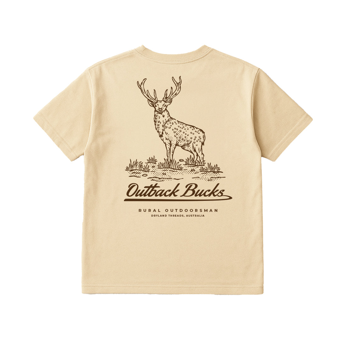 Outback Bucks O/S Tee Cream
