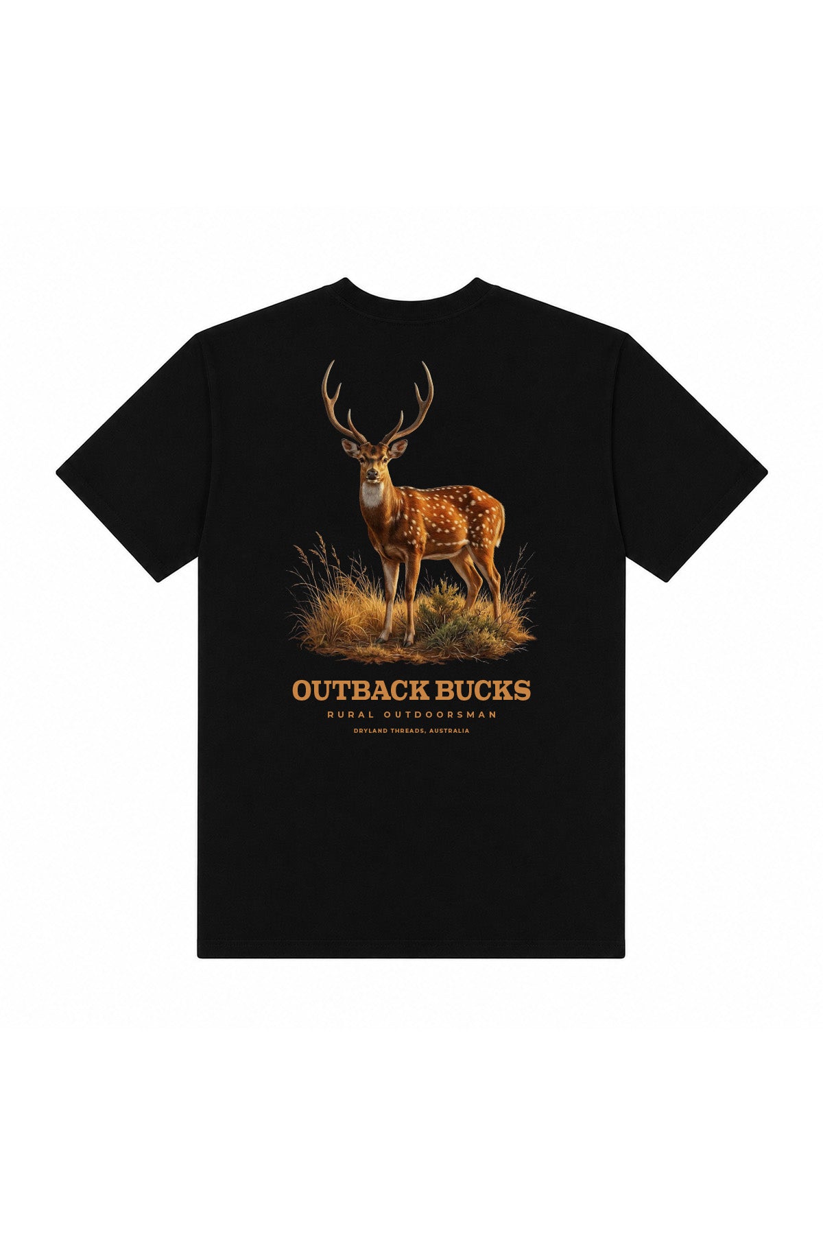 Outback Bucks Tee Black